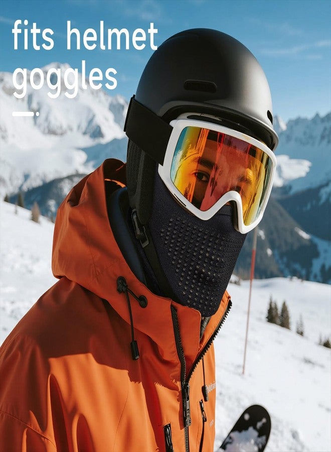 SPTSLFB Mech-Style Ski & Motorcycle Mask-Windproof Balaclava, Full Face with Vent Holes, Helmet-Friendly, Unisex for Skiing & Riding Dark Gray - Image 5